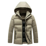 Chic Wool Hooded Overcoat