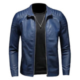 Premium High-Collar Leather Jacket