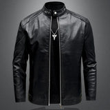 Sophisticated Men's Leather Biker Jacket