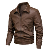 Chic Windproof Leather Jacket