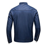 Premium High-Collar Leather Jacket