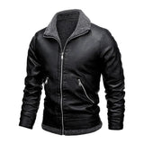 Chic Wool and Leather Coat