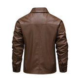 Chic Windproof Leather Jacket