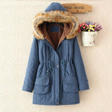 FERONA™ | Elegant Coat with Faux Fur Hood