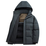 Chic Wool Hooded Overcoat