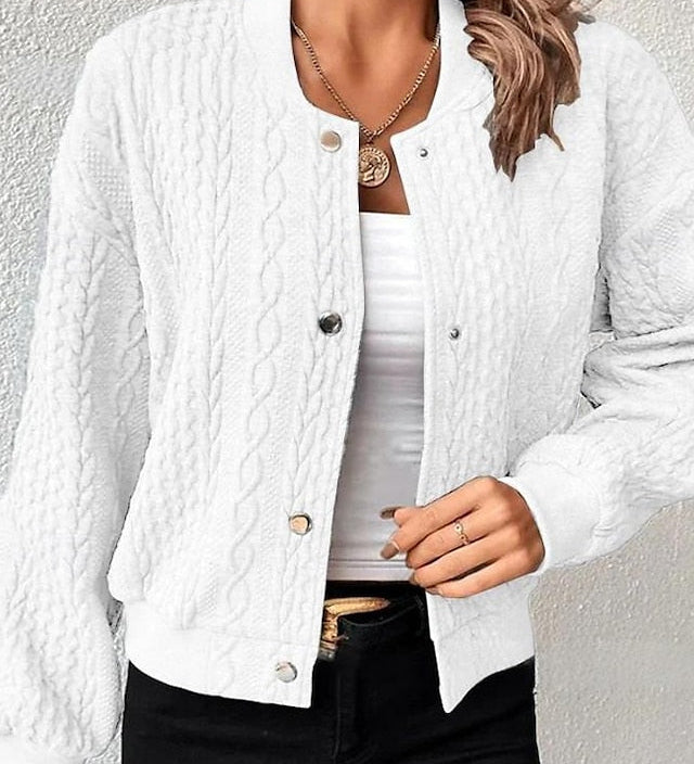 Amara™ | Casual Polyester Jacket, Elegant Comfort