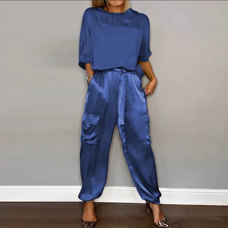 Jilia™ | Elegant Casual Set in Organic Cotton