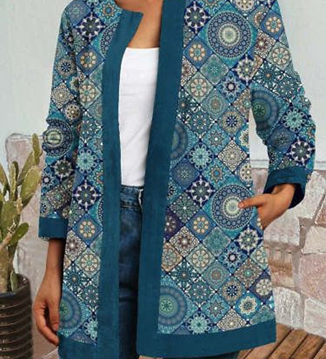Livia™ | Vintage Casual Floral Printed Jacket