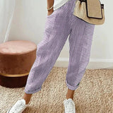 Darine™ | Elegant Striped Linen Pants