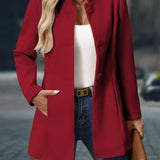 Joliette™ | Stand Collar Single Breasted Tailored Coat