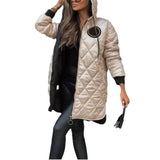 Elena™ | Quilted Winter Coat with Hood and Zipper