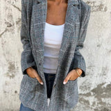 Leona™ | Casual and Elegant Checked Blazer