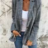 Leona™ | Casual and Elegant Checked Blazer