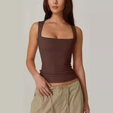 Sophia™ | square-neck crop tank