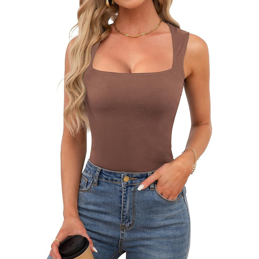 Sophia™ | square-neck crop tank