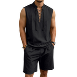Lusitanian Fashion - Linen Shirt & Shorts Ensemble