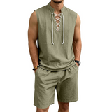 Lusitanian Fashion - Linen Shirt & Shorts Ensemble