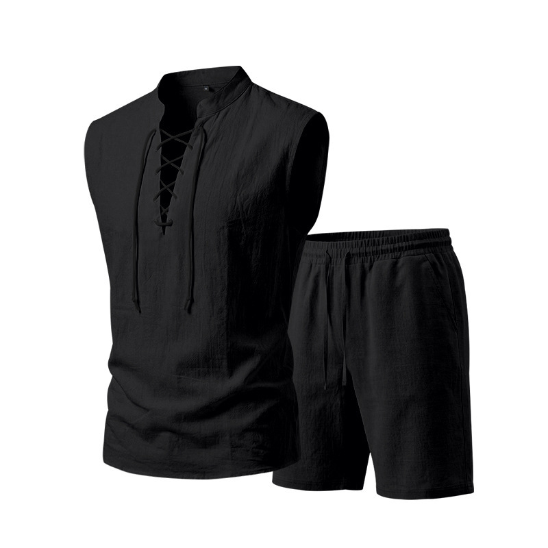 Lusitanian Fashion - Linen Shirt & Shorts Ensemble