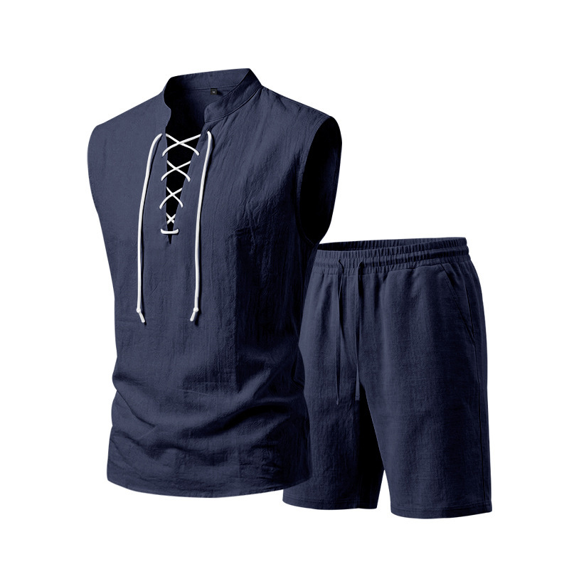 Lusitanian Fashion - Linen Shirt & Shorts Ensemble