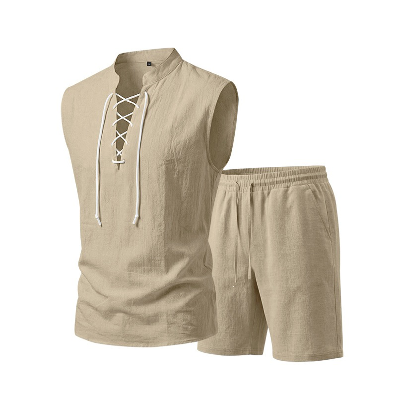 Lusitanian Fashion - Linen Shirt & Shorts Ensemble