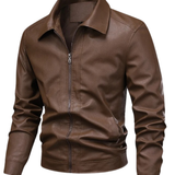 Chic Windproof Leather Jacket