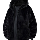 Men's Hooded Faux Fur Coat
