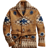 Chic Jacquard Overcoat
