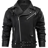 Contemporary Leather Biker Jacket